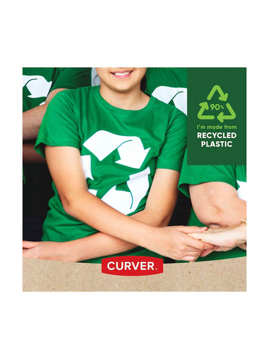 Kadax Bin Slim Bin Coș de Gunoi Plastic Argintiu 25lt 1buc