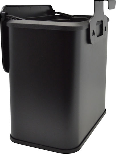 Ankor Waste Bin for Cabinet Made of Stainless Steel Black 5lt