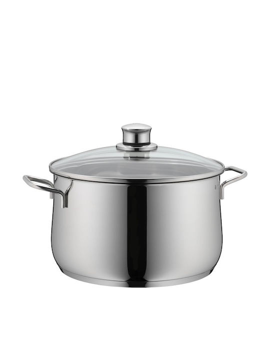 WMF Diadem Plus Pots Set of Stainless Steel with No Coating Silver 5pcs
