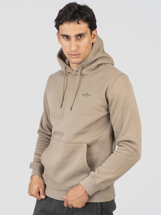 Φούτερ με Κουκούλα Dk Beige