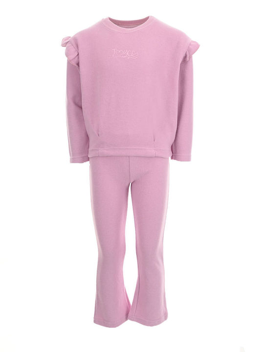 Set pentru copii cu pantaloni Iarnă 2buc Lilac