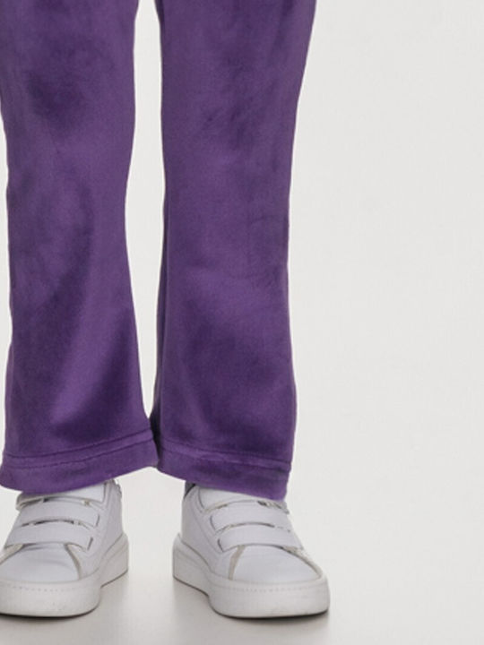 Kinder-Set mit Leggings Winter 2Stück Lila