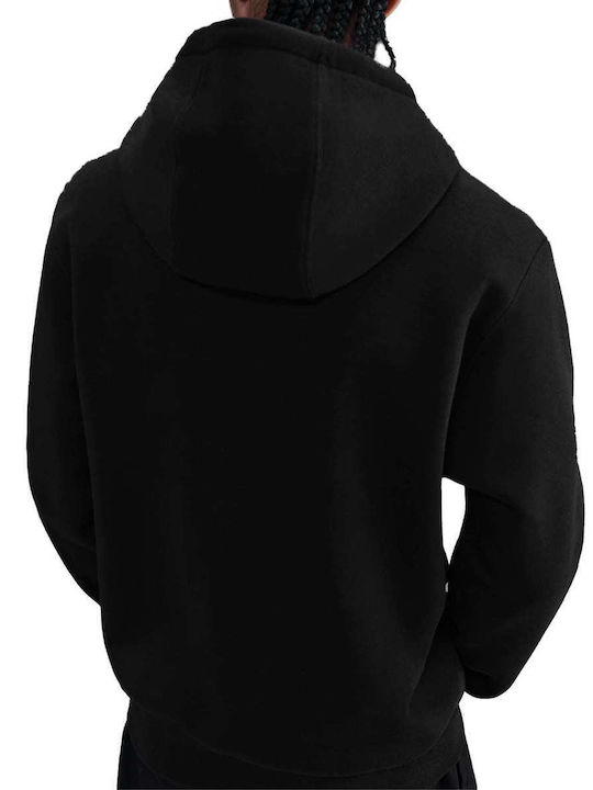 Hoodie Sweatshirt with Hood Black