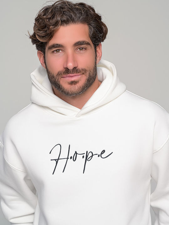 Hope Hold On Sweatshirt mit Kapuze Graphite