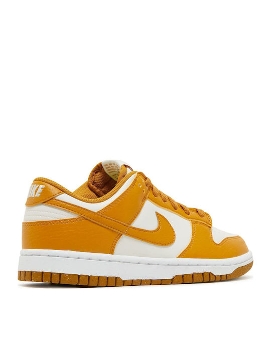 Dunk Low Next Nature Sneakers Phantom / Gold Suede White Volt