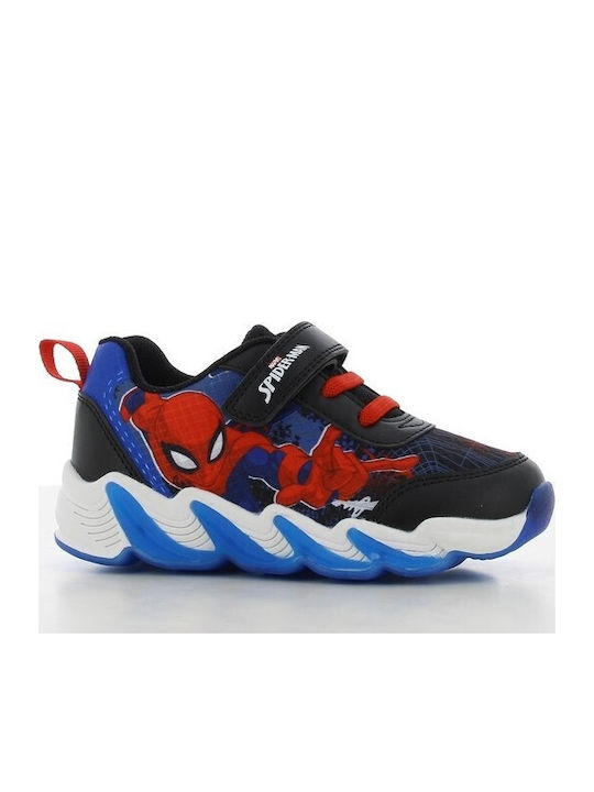 Kids Sneakers with Scratch & Lights Black