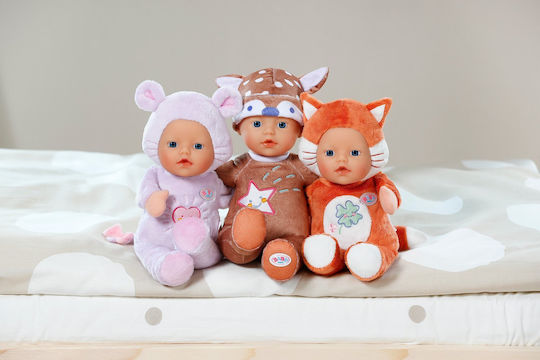 ZAPF Creation Baby Born Μωρό Κούκλα Fox Pattern Clothes 26 εκ.