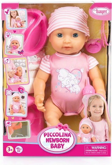 Bayer Design Μωρό Κούκλα Piccolina Newborn Baby 40cm 40 εκ.