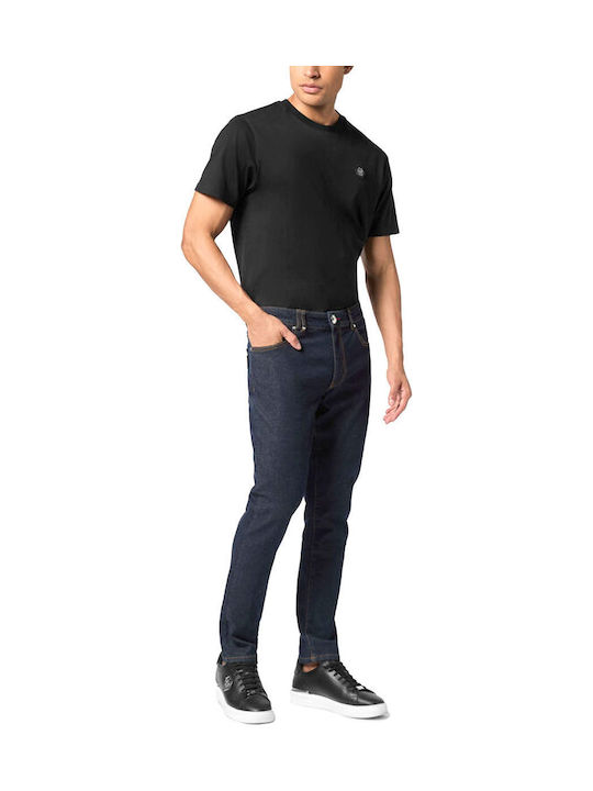 Ανδρικό Παντελόνι Τζιν με Skinny Εφαρμογή Μπλε