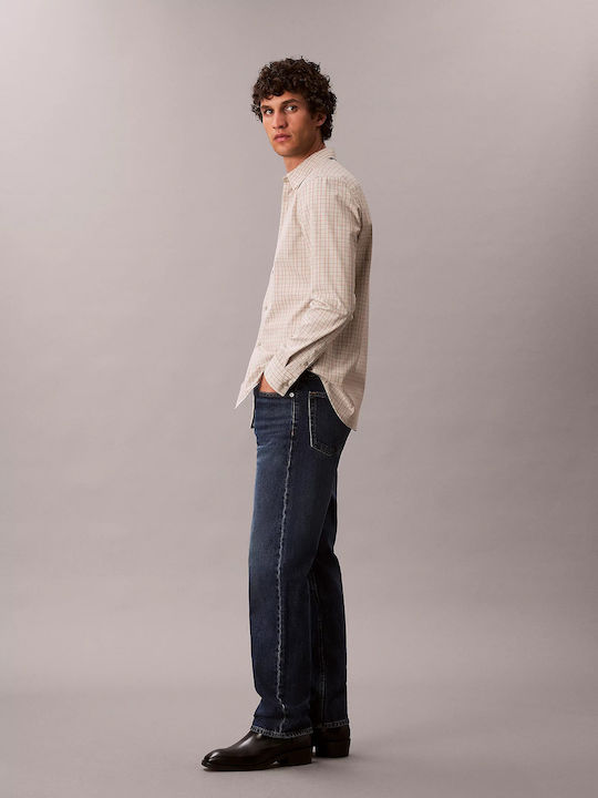 Men's Jeans Pants with Slim Straight Fit Oil Slick