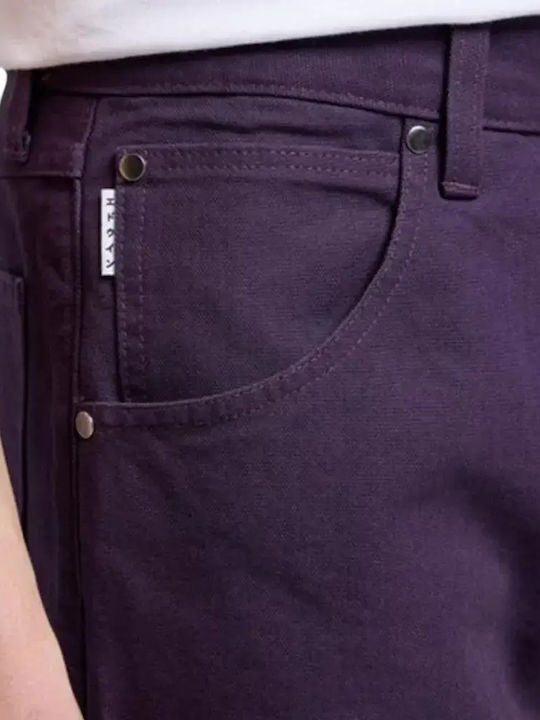 Double Knee Tyrell Hose Chino Purple Plumeria