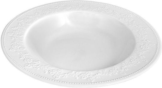 Oriana Ferelli Kea White Porcelain Dinnerware Set 40pcs