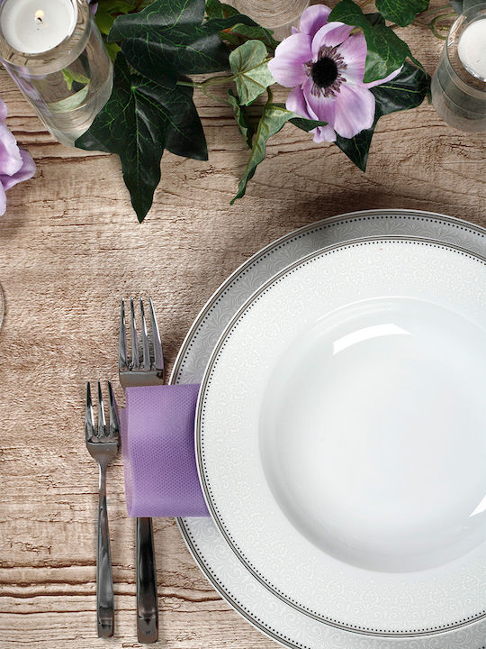 Cryspo Trio Dalia Beige Porcelain Dinnerware Set 20pcs