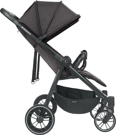 Kikka Boo Happy 2 Double Stroller Suitable for Newborn Dark Grey 11.5kg