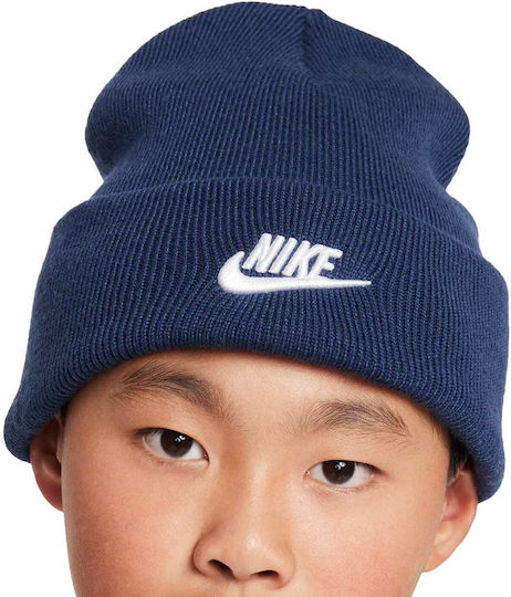Peak Beanie Unisex Beanie Knitted in Blue color