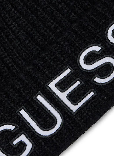 Beanie Unisex Beanie with Rib Knit in Black color