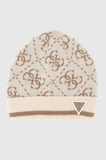 Beanie Feminin Căciulă Tricotat în culoarea Bej