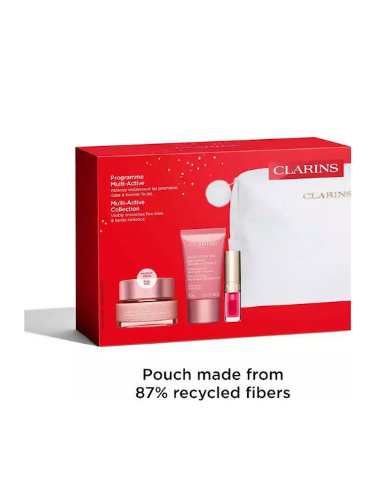 Clarins Multi-active Hautpflege-Set für Anti-Aging, Feuchtigkeitsspendend & Aufhellung 5τμχ