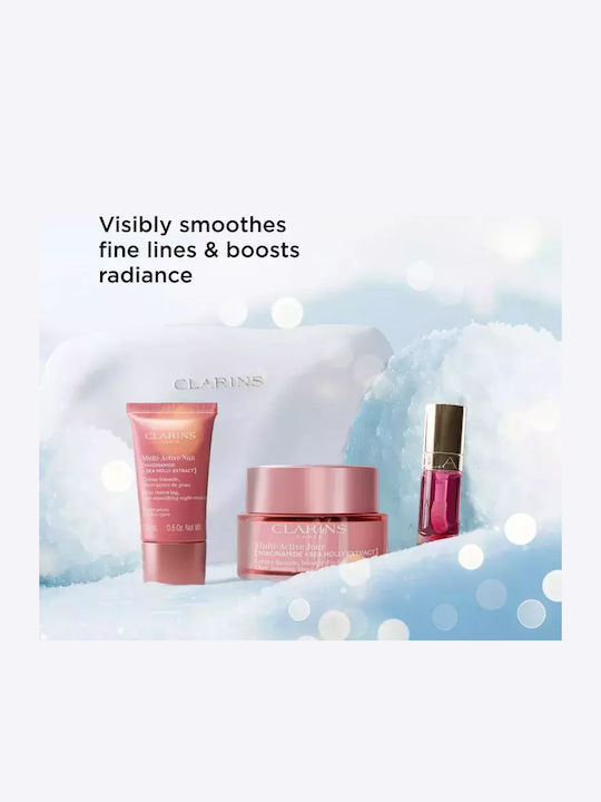 Clarins Multi-active Hautpflege-Set für Anti-Aging, Feuchtigkeitsspendend & Aufhellung 5τμχ