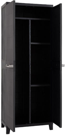 Double Door Wardrobe Plastic 66x40x172cm
