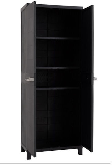 Double Door Wardrobe Plastic 66x40x172cm
