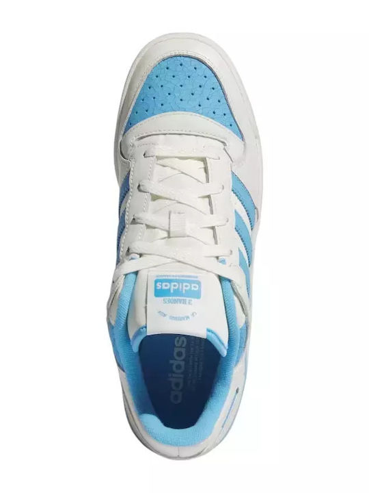 Forum Low Cl Herren Sneakers Ivory / Semi Blue Burst