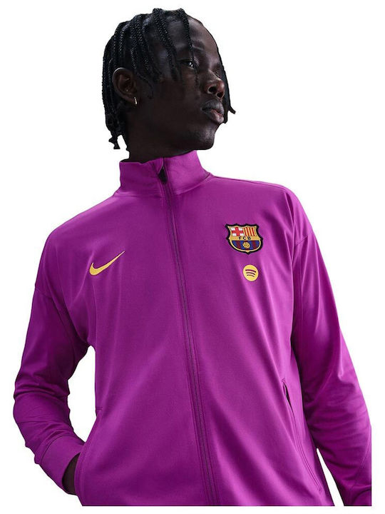Nike Fc Barcelona Football Tracksuit Dri-Fit Purple HJ6974-552