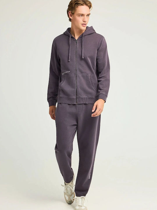 Sweatpants with Elastic Purple