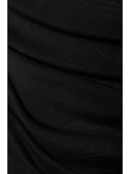 Blouse Bodysuit Tulle Black