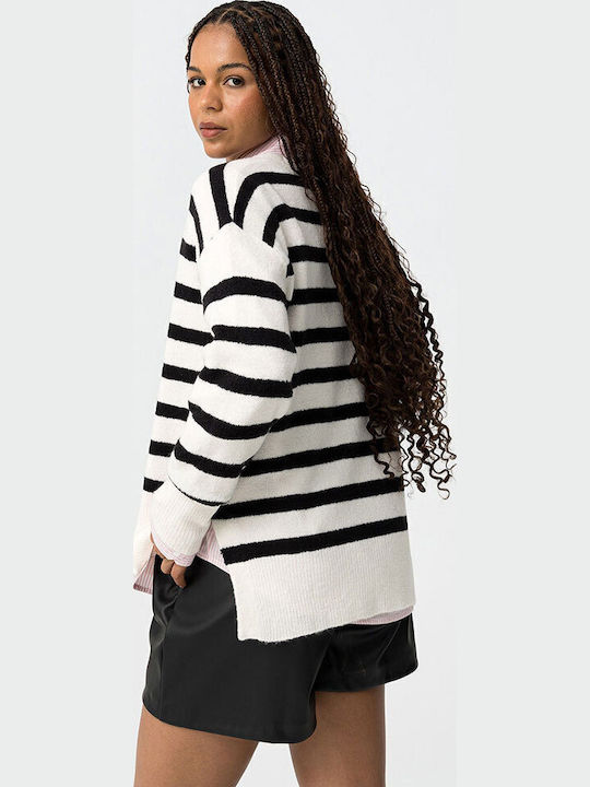 Women's Long Sleeve Ecru Sweater