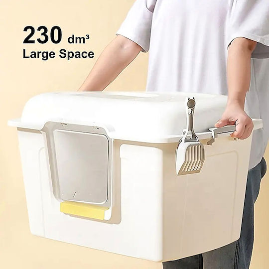 Katzentoilette Geschlossen Gelb L64 x B45 x H33cm