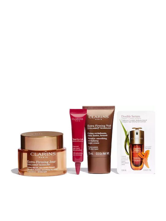 Clarins Комплект за грижа за кожата за Против стареене & Стягане на кожата 5бр