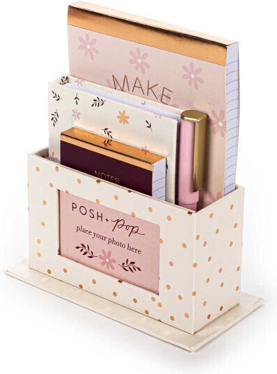 Tri-coastal Cozy Office Set 3 Notebooks Pens Rose Gold