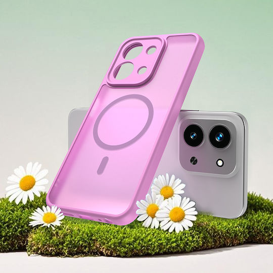 Techsuit Halofrost Ii Umschlag Rückseite Kunststoff Rosa (Redmi 15C 4G)