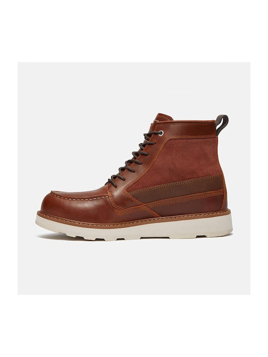 Britton Mills Mid Lace Up Tabac Brown Men's Boots Waterproof