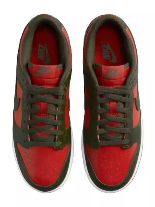 Dunk Low Retro Sneakers Mystic Red / Cargo Khaki