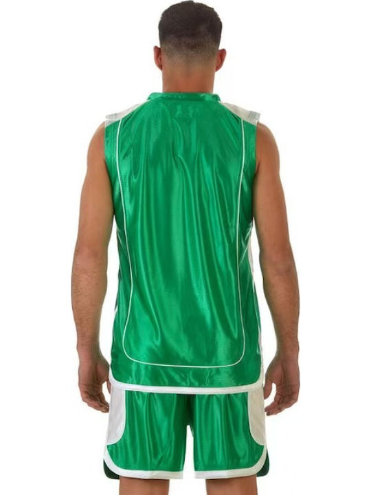 King Männer Sportfan Trikots Basketball Grün-Weiß