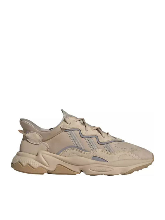 Ozweego Herren Chunky Sneakers St Pale Nude / Light Brown / Solar Red