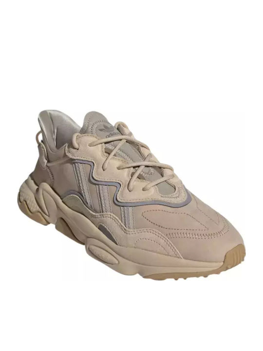 Ozweego Herren Chunky Sneakers St Pale Nude / Light Brown / Solar Red