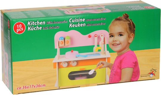 Marionette Wooden Toys Children's Household Appliance Wooden Kitchen made of Wood