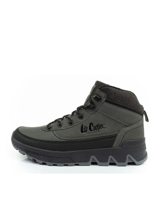 Leder Gray Chelsea Stiefeletten