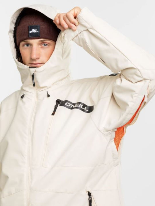 O'Neill 2500142-17525 Ανδρικό Μπουφάν για Σκι & Snowboard Μπεζ