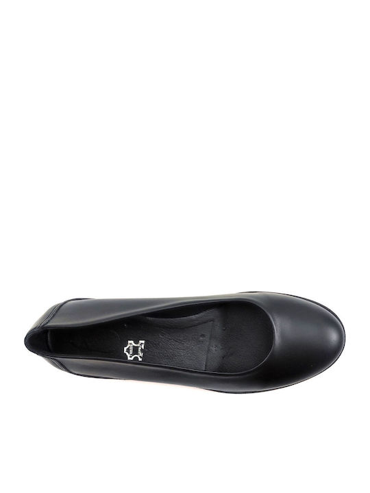 Leather Ballerinas Black