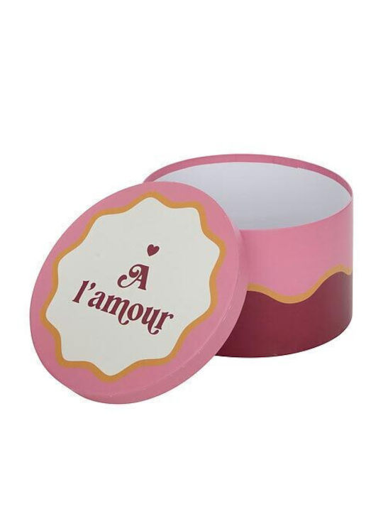Plastic Storage Box with Lid Red 25x25cm 4pcs
