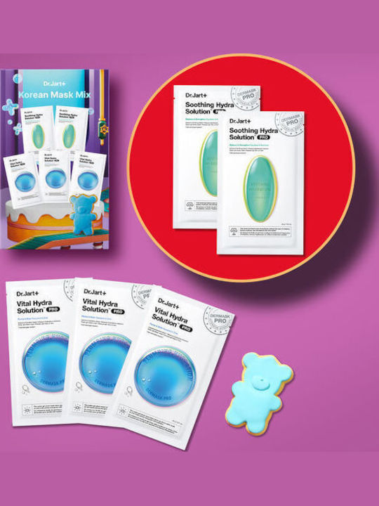 Dr. Jart+ Korean Mask Mix Set Îngrijire pentru Hidratare & Strălucire 5buc