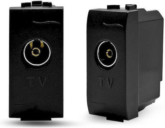 Geyer Μηχανισμός Πρίζας Tv 9,5mm Γραφίτης