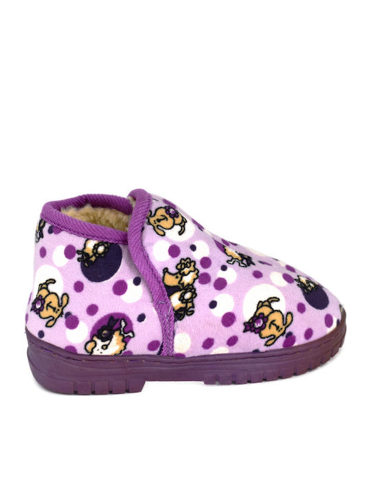 Kids Slippers Boots Lilac