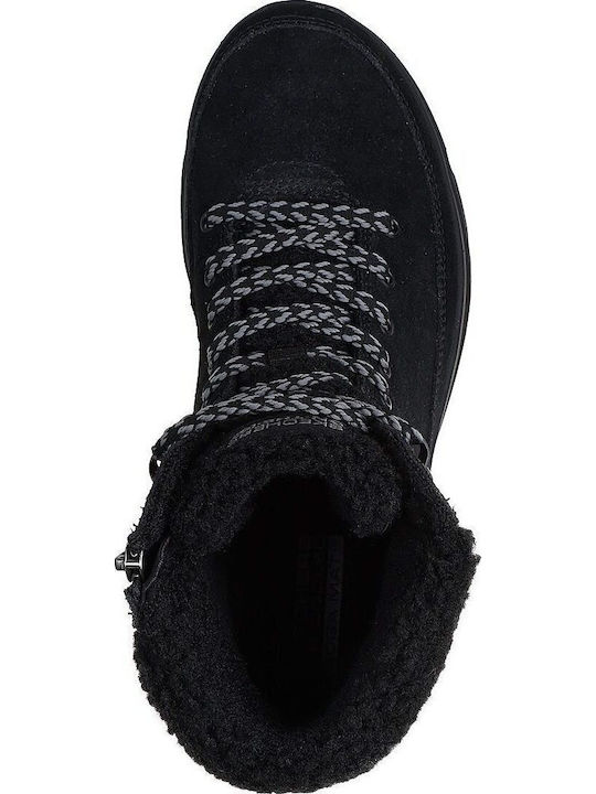 Glacial Ultra Suede Ghete Dama Negre