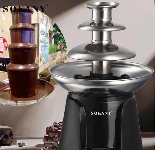 Sokany Brown Chocolate Fountain with 3 Flats 60W
