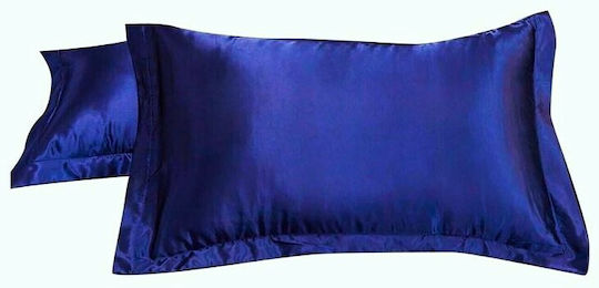 Kotonia Home Set Față de Pernă cu plic de acoperire Royal Blue 70x70cm.
